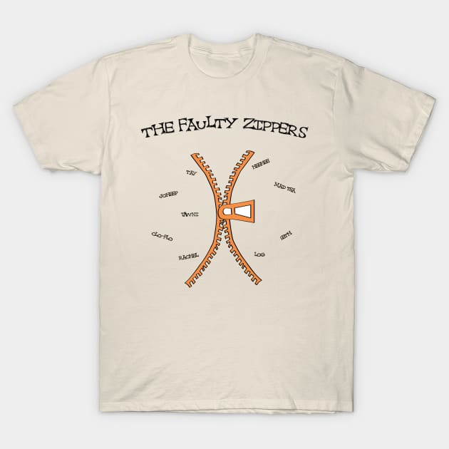 The Faulty Zippers T-Shirt by Cloverpaste